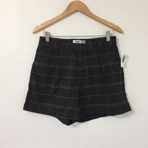 Old Navy High Waist Plaid Shorts